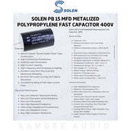 1 Piece/Solen PB 15 mfd Metalized Polypropylene Fast Capacitor 400V