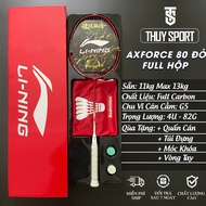 Lining Axforce 80 Chen Long Badminton Racket, Fire Dragon Full Box with Handle, Carrying Bag, Keycha