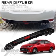 Toyota Vios 2013-2017 Rear Bumper Lip / Rear Diffuser Black ( vios accessories )