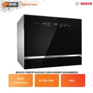 Bosch Serie 6 Freestanding Compact Dishwasher 55cm Black SKS68BB008 ExtraDry EcoSilence BOS024 Pencu