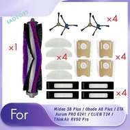 17 Pcs for  S8 Plus / Obode A8 Plus / ETA  PRO 6241 / CLIEN T24 / ThinkAir RV50 Pro Sweeper Main Sid