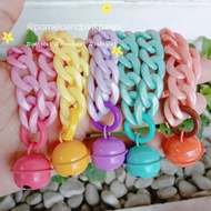 Acrylic Strap Chain Cat Necklace/Gemoy Cat Necklace/Ndut Cat Necklace/Cat Collar Acrylic Chain/Cute 