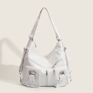 Cuvea Korres Casual Backpack Large Capacity Commuter Tote Bag Shoulder Messenger Bag