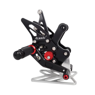 Motorcycle Accessories CNC  Aluminum Adjustable Foot Set  Rest Rear Set Footrest For KAWASAKI ZX4R Z