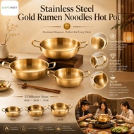 DW Korean Gold Pot Stainless Steel Ramen Noodles Hot Pot Periuk Maggi Kuali Emas Korea Soup Cooking 