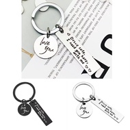 [Coisíní] Safe Drive Keychain Black Stainless Steel Keychain Drive Safe I Need You Here With Birthda