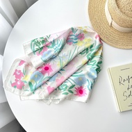 (HCM) NHIỀU MẪU Khăn lụa vuông 70X70cm choàng cổ Khăn buộc tóc Turban Khăn quàng cổ Bandana