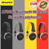 Awei A700BL Bluetooth Wireless Stereo Headphones with Cable Mic Foldable Comfort