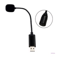 CON Mini USB Microphone for Laptop and Desktop Computer with Gooseneck for PC Plug Play Ideal Conden