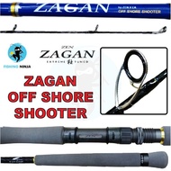 NINJA - ZEN ZAGAN Offshore Shooter Fishing Rod 7' 7'6 Feet PE4 Saltwater Fishing Rod Joran Zagan Jor