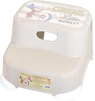 Nishiki Kasei Step Stand, Curious George, Approx. Width 12.8 x Depth 13.6 x Height 8.3 inches (32.5