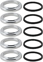 SING F LTD 5pcs Washbasin Tap Base Ring with Seal ABS Faucet Cover for Washbasin Taps OD 49.2mm ID 3