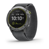 Garmin Enduro Silver - Applied voucher Code for More discount !! with Gray UltraFit Nylon Strap |