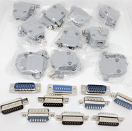Pc Accessories - Connectors Pro 10 Sets Solder Type DB15 Male and Plastic Hoods, D-Sub Connector + H