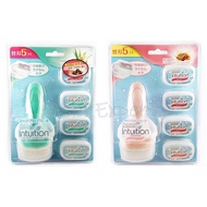 Schick Intuition Razor Club Pack Refill 5 Pieces 2 Types Hair Shaver Soap Tip