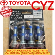 Brake Caliper Pin Toyota VIOS NCP42, ALTIS ZZE121 / ZZE141 / ZRE142 1.6 1.8 (SILICONE HEAVY DUTY) FR