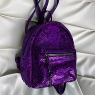 蛇皮背包紫蛇皮背包