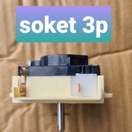 MESIN DDL99 timer timmer washing machine rotation switch 3p 4p socket 3 4 p sharp toshiba - SOCKET 3