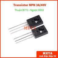 [Bag of 5] Thuan B772 Transistor / Reverse Transistor D882 - TO126 NPN 3A/40V