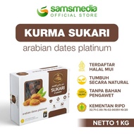 Kurma Sukkari Sukari Al Qosim Ar Rahmah Kualitas Premium1Kg Kurma Raja