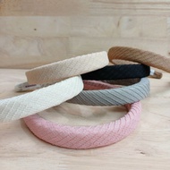 Kamino foam headband with woven motif 2cm 031E3