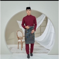 Baju melayu Cekak Musang Baju melayu murha Comocrepe klasik baju lelaki Muslim Wari raya