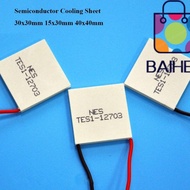 BAIHEE Semiconductor Cooling Sheet, 40x40mm 15x30mm Refrigeration Plate,  30x30mm TES1-07102 TEC1-06