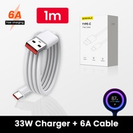BKWHALE Sạc cáp 6A Type-C Củ sạc 33W MI TURBO CHARGE / Bộ sạc nhanh 67W Max Tương thích với xiaomi r