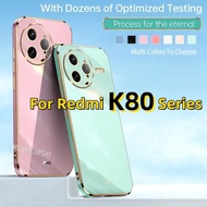 Square Plating Multi Color Casing For Xiaomi Redmi K80 Pro 5G 2025 K 80 RedmiK80 K80Pro RedmiK80Pro 