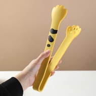 HERA Cat Paw Silicone Food Tongs Steak Tongs Silicone Tongs Stainless Steel Tongs