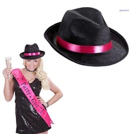 【SUIT*】 Fashion Trilby Hat Role Play Fedora Hat Stage Costume Headwear Man Gentleman Hat