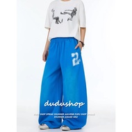 [Hip-hop print contrasting street dance wide-leg pants]Women's Hip-hop pants Simple Sports