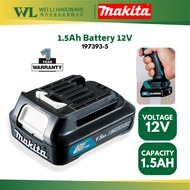 MAKITA  BL1016 Battery 12V 1.5ah 197393-5 / MAKITA Battery 12V (1Year Warranty)  authentic