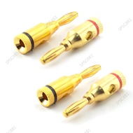 Audio 4mm Banana Plug Cable Connector Socket 24k Gold Plated 8AWG to 20AWG Wire Converter  SG8B1