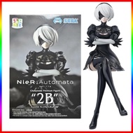 13CM Anime Game NieR Automata Ver1 1a YoRHa No 2 Type B 2B Premium Chokonose Noodle Stopper Figure M