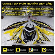 TEM RỜI EXCITER 150 MXKING PHỐI VÀNG ĐEN