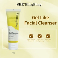 SHE BlingBling Cleansing Gel, produk 3-dalam-1, membersih, mengawal minyak dan menanggalkan solekan 