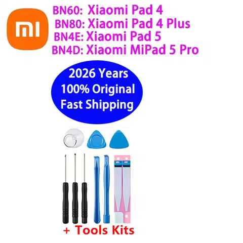 New Original BN80 BN60 Battery For Xiaomi Mi Tablet Pad Mipad 4 5 Pro Plus Pad4 Pad5 Batteries Bater