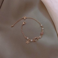 Korean Fashion Bracelet Star And Moon Bracelet high-End Couple Bracelet Gelang Tangan Perempuan