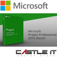 MICROSOFT PROJECT PROFESSIONAL 2016 RETAIL BOX