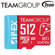 TEAM Group 512GB 512G APEX SD7.1 MicroSDXC Ultra High Speed Memory Card (Switch 2 Dedicated)