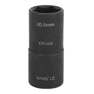 phomsg Lug Nut Flip Socket Double Ended Easy to Read 20.5x21.5mm Efficient 1/2in Drive Impact For Re