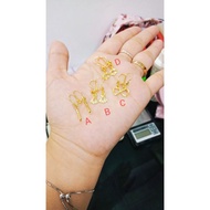 925 SILVER GOLD EARRINGS