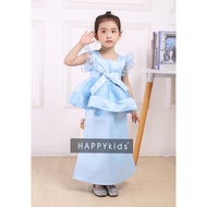 HappyKids Baju Raya 2021 Baju Raya Budak Perempuan Peplum Baju Kurung Moden Sedondon Baby Girls Fashion
