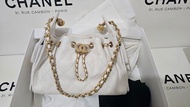 Chanel mini 25 White Caviar 白色  魚子醬