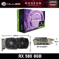 RX580 8GB 8pin A RX580 8GB 8pin A MLLSE AMD RX 580 8G Graphics Card GDDR5 256Bit 2048SP PCI Express 3.0×16 Computer 8Pin DP HDMI DVI Rx580 8G Gaming Video Card