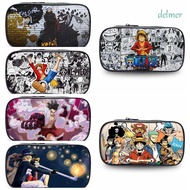 DELMER Luffy Pencil Cases, Pencil Cases Monkey D. Luffy Luffy Stationery Bag, Student Roronoa Zoro Large Capacity Cartoon Anime Pen Bag Cosmetic Bag