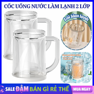 Ly Làm Đá Cốc Uống Bia 2 Lớp Tích Hợp Làm Đá Giữ Nhiệt Nguyên Vị Đồ Uống Cốc Đã Vĩnh Cửu Cốc Uống