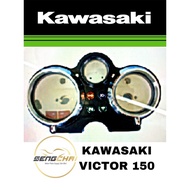 KAWASAKI KR VICTOR 150 COVER METER NOS FULL SET KAWASAKI VICTOR 150 METER CASE CP CHROME