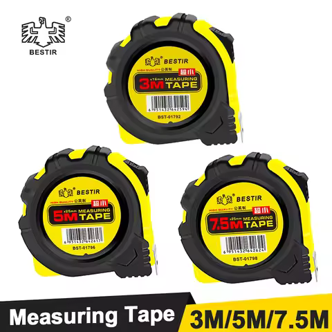 BESTIR Measuring Tape Measure 3M 5M 7.5M Metric Tape Ruler Centimeter 10Ft 16Ft 25Ft Measuring Tool 